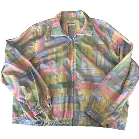 Koret Sport | Large | Pastel Abstract Print | Lightweight | Full Zip | Jacket - Picture 1 of 11